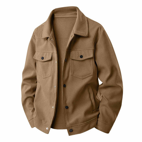 Men'S Shirt Jacket Casual Stylish Button up Long Sleeve Corduroy Jackets Fall Winter Shacket Loose Fit Quilted Overshirt with Pockets Coffee 3XL